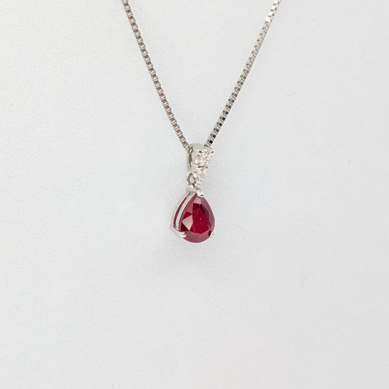 AIGS鑑別】PT950/850非加熱ピジョンブラッドルビー 0.49ct