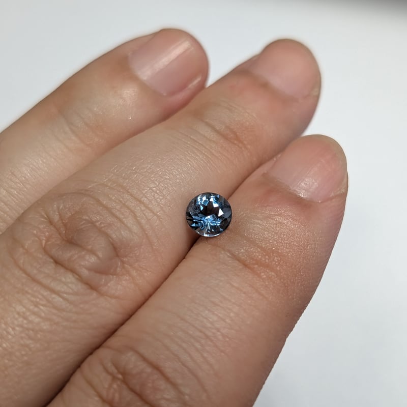 サンタマリアカラー アクアマリン 0.738ct 5.8mm ラウンド カット