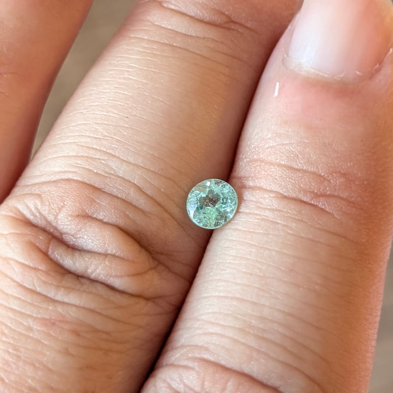 パライバトルマリン 0.42ct 4.5mm ラウンド カット ルース