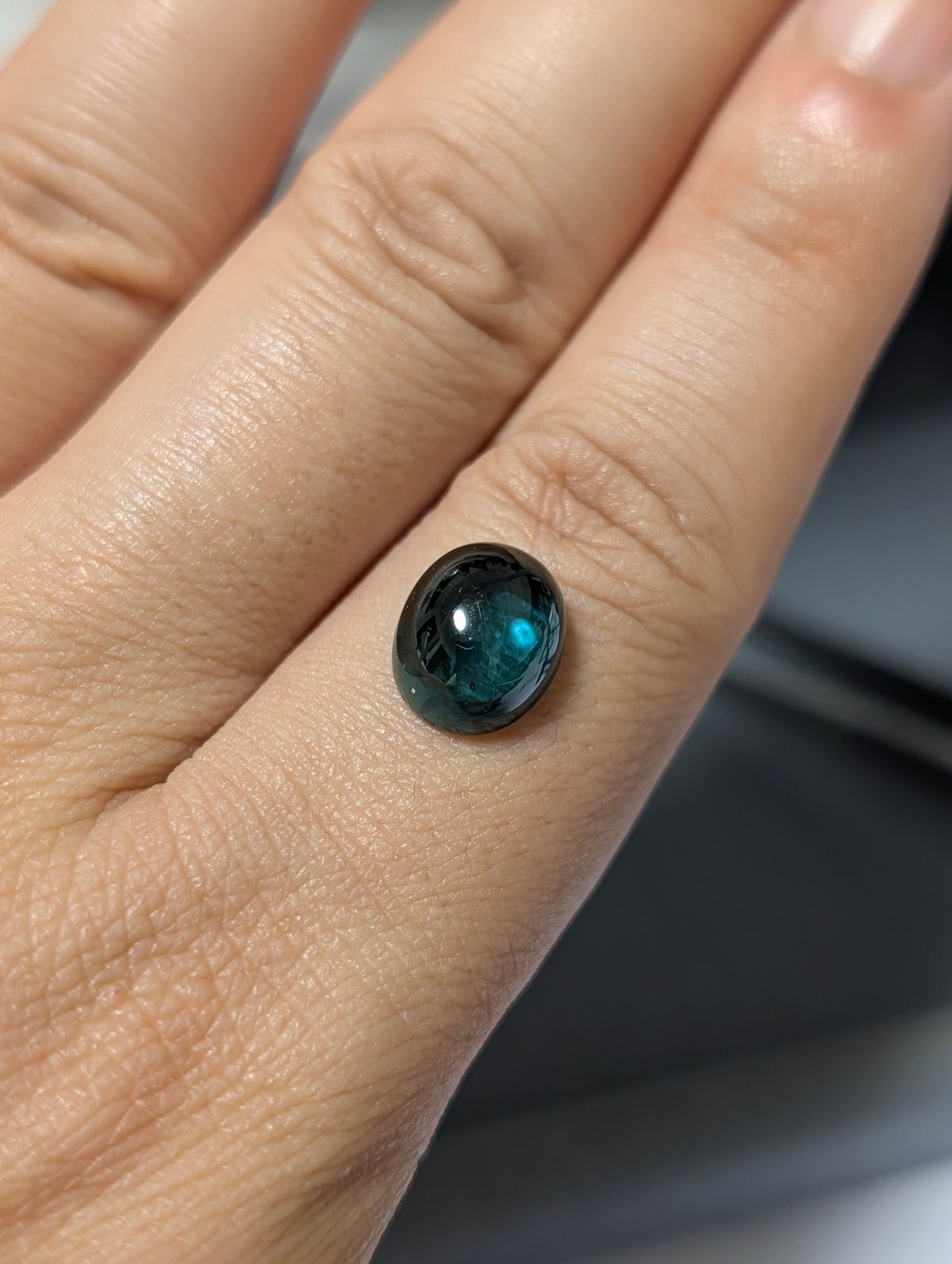 ブルーグリーン トルマリン 5.70ct 11.1×9.2mm オーバル