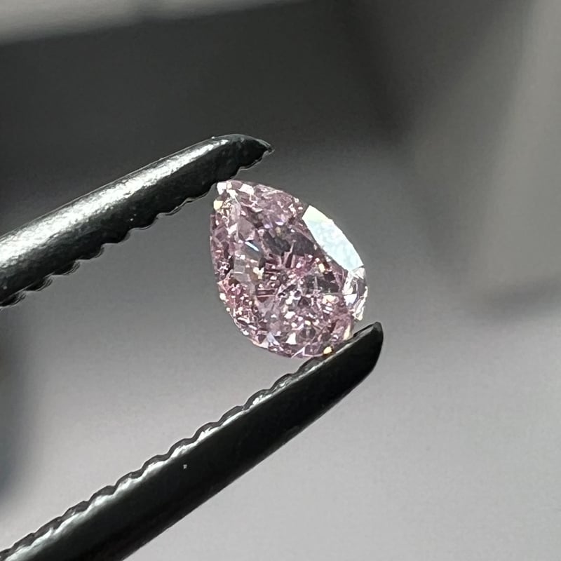 【CGTソ付】ピンクダイヤモンド CGLソ】FANCY PURPLISH PINK 0.089ct SI-2 3.24×2.2