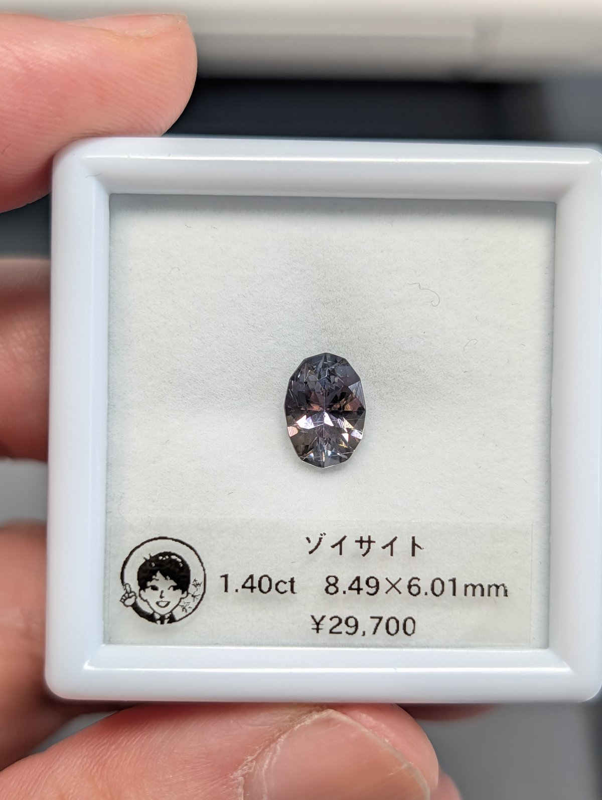 ゾイサイト 1.40ct 8.49×6.01mm オーバル カット ルース | 鈴木屋byJO