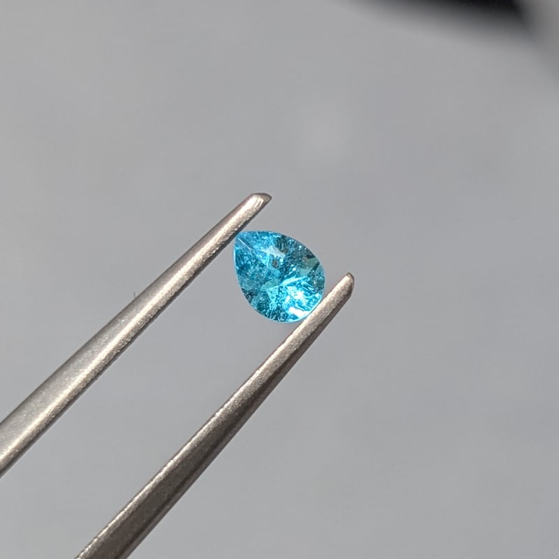 パライバトルマリン 0.22ct 4.42×3.38mm ペアシェイプ ルース