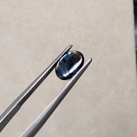 【GIA鑑別書】非加熱 ゴールド シーン サファイア 1.81ct 8.03×5.93×3.00mm オーバル カボション カット ルース