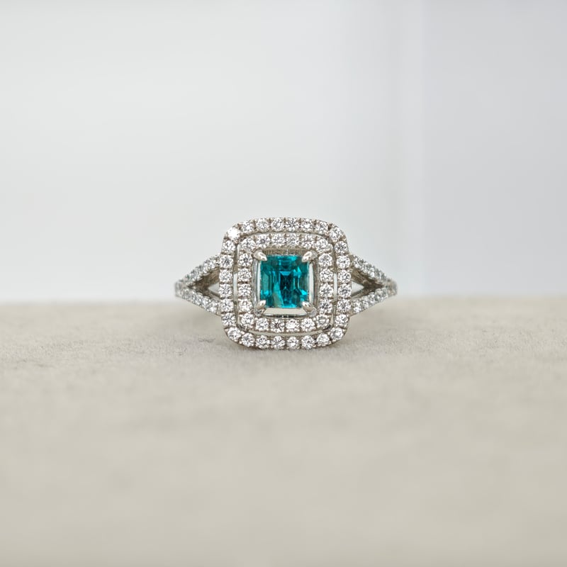 PT900 グランディディエライト 0.52ct ダイヤモンド 0.45ct リング 12