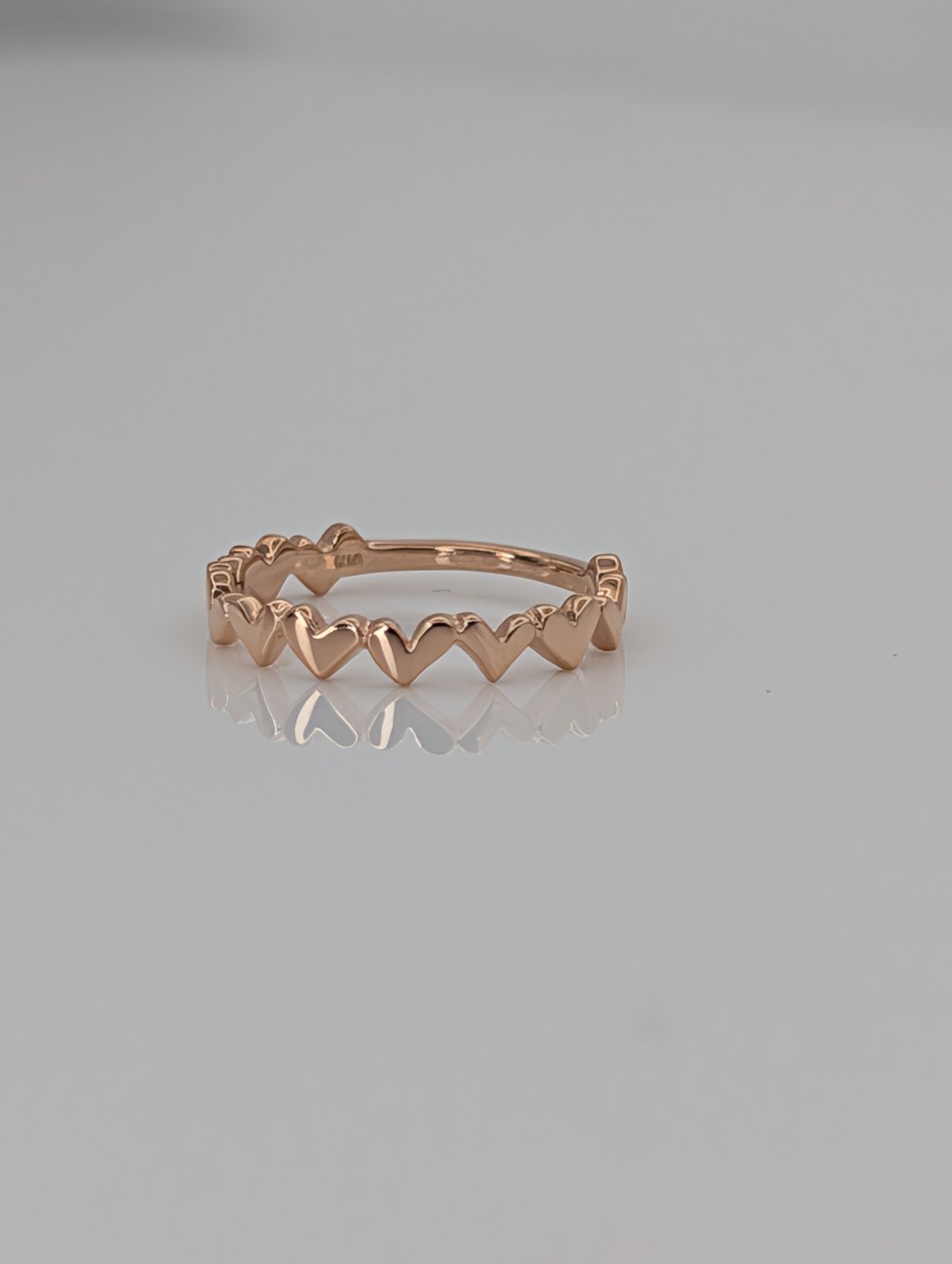 K10PG 2.5号 ピンキーリング ハートデザイン UsedJewelry | 鈴木屋byJ