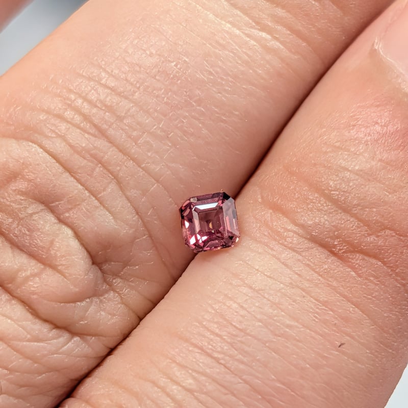 GIA鑑別書付】非加熱 パパラチア サファイア 0.36ct 3.87×3.83mm オクタ