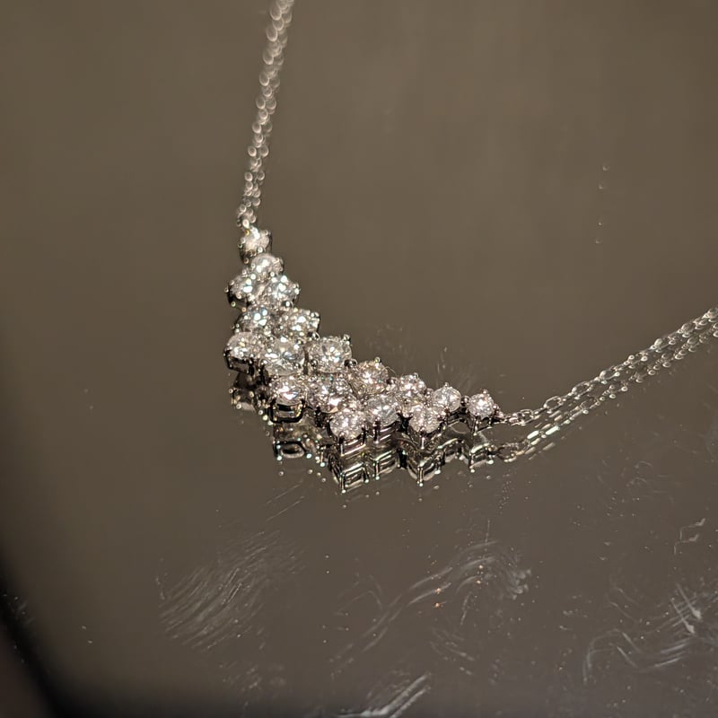 【最終お値下げ中】pt 850スネークチェーンネックレス 45 スライドアジャ付 プラチナ チェーン ネックレス pt850 スネーク 幅 0.7mm 約 3.4g 最長