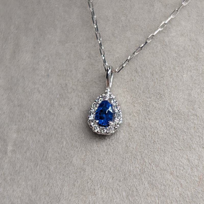 PT950/PT850 アウイナイト 0.04ct ダイヤモンド 0.03ct しずく ミニミ