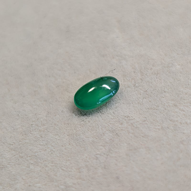 極上透明度】ミャンマー産 翡翠 0.492ct 6.4×4.0mm オーバル