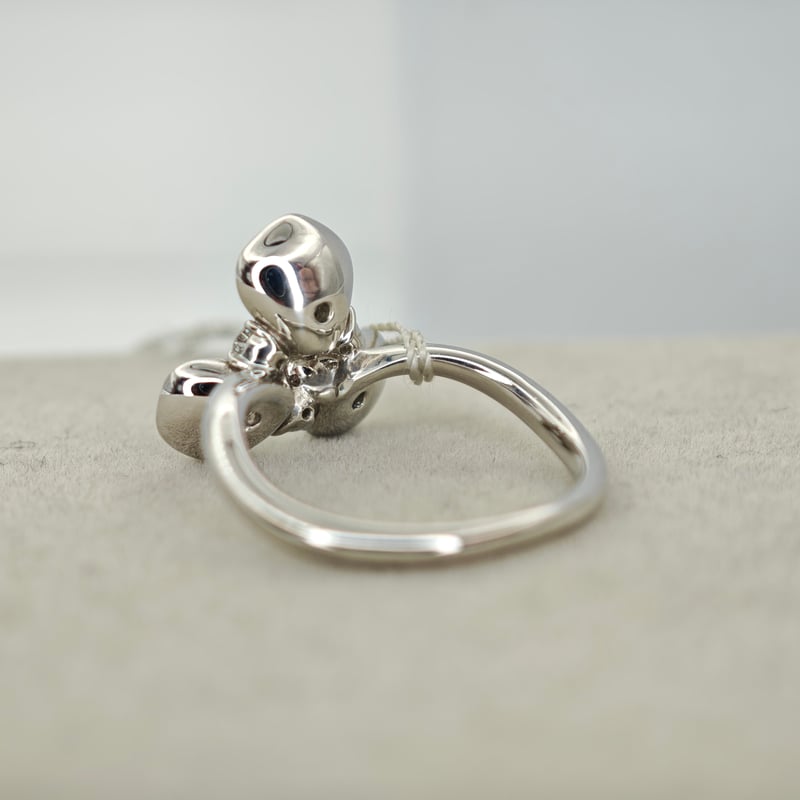 Pt900リング PT900 ピンクダイヤモンド 0.09ct ダイヤモンド 0.65ct リング 11.5号