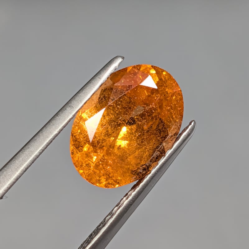 スペサルティンガーネット　ルース スペサルティン ガーネット 3.03ct 9.92×7.19mm オーバル カット