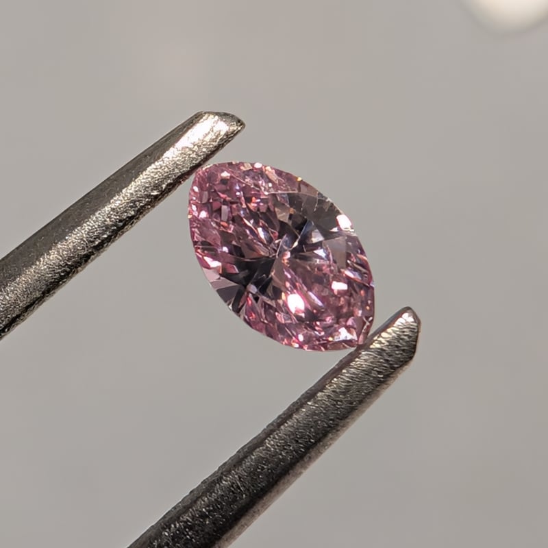 【CGTソ付】ピンクダイヤモンド CGLソ】 ピンク ダイヤモンド 0.109ct FANCY INTENSE PINK S