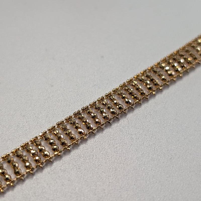 K18YG ブレスレット 18.0cm 6.25g ミラーボール | 鈴木屋byJOA STORE