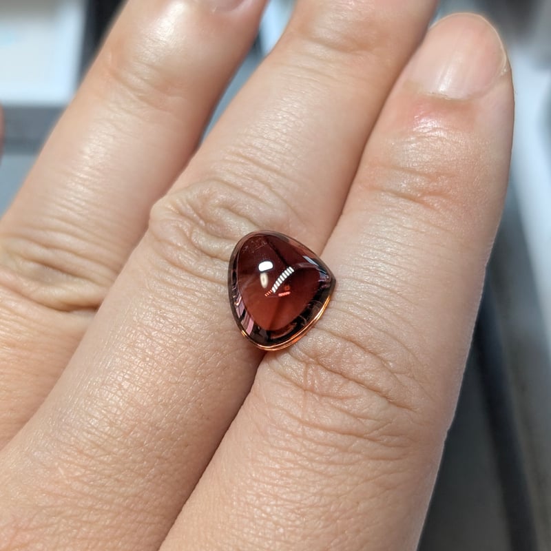 トルマリン ダブルカボション カット 5.17ct マロン ルース | 鈴木屋