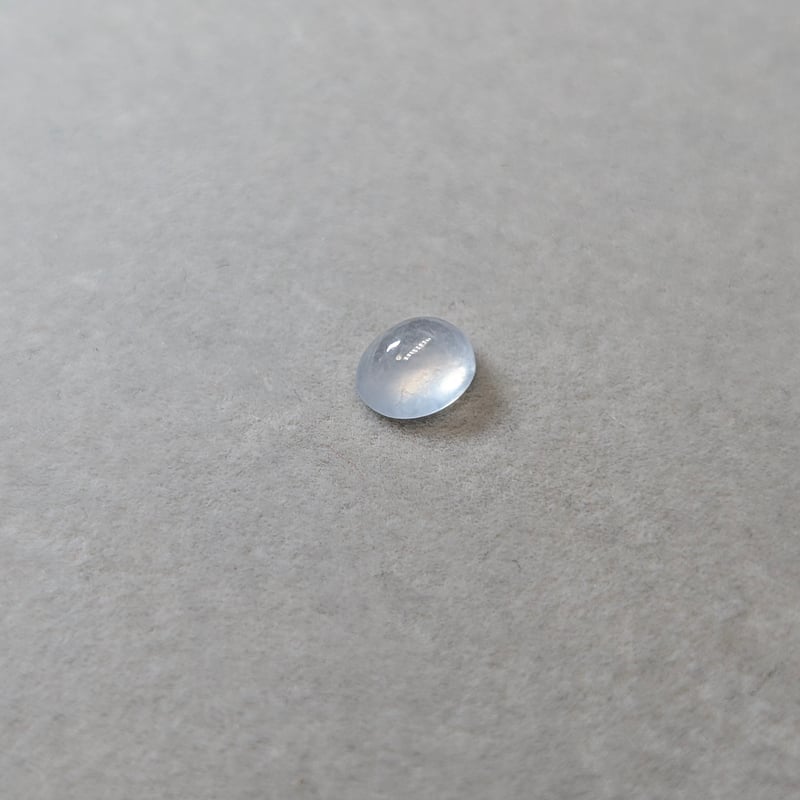 日独鑑別書】氷翡翠 1.376ct 7.14×5.80mm オーバル カボション