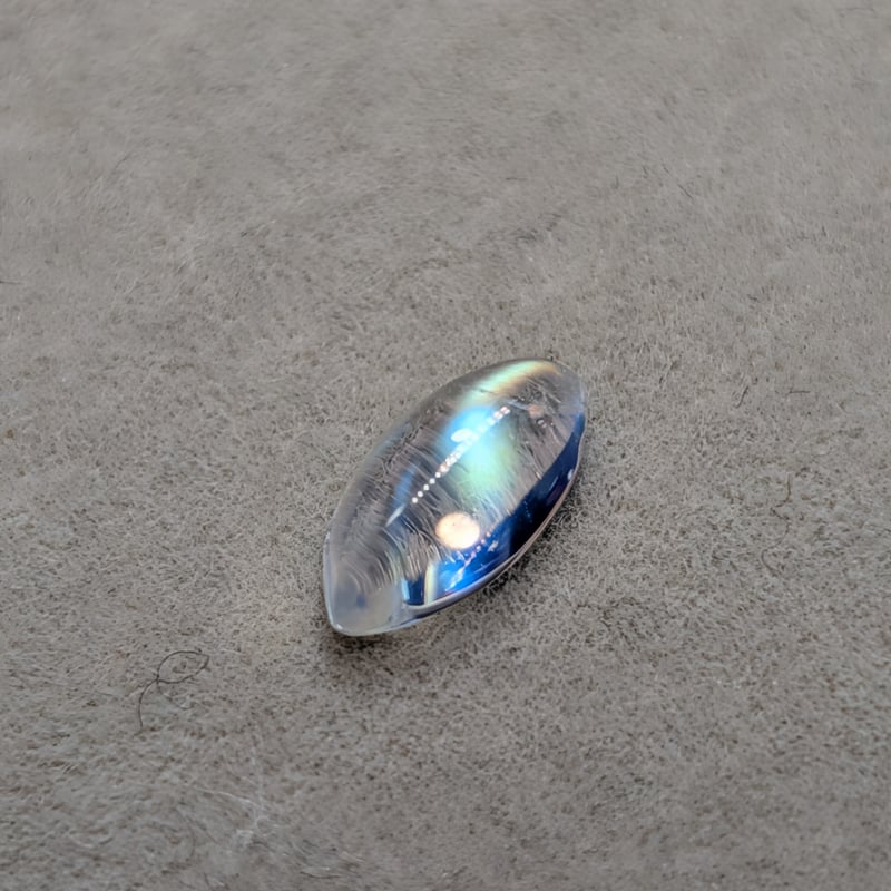 高品質　ラブラドライト　カボション　ルース ラブラドライト 0.57ct 7.98×3.95mm マーキス カボション カット