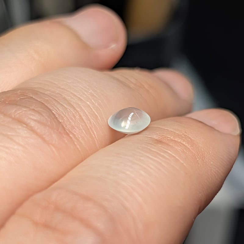 氷翡翠 0.925ct 6.2×5.9mm ダブルカボションカット ルース ミャンマー
