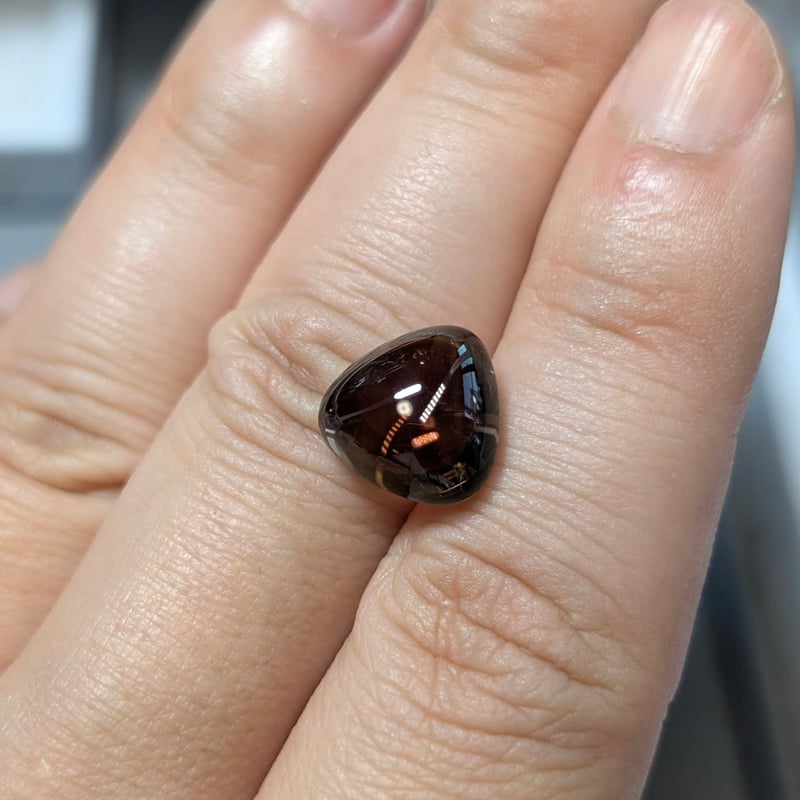 トルマリン ダブルカボション カット 7.11ct マロン ルース | 鈴木屋