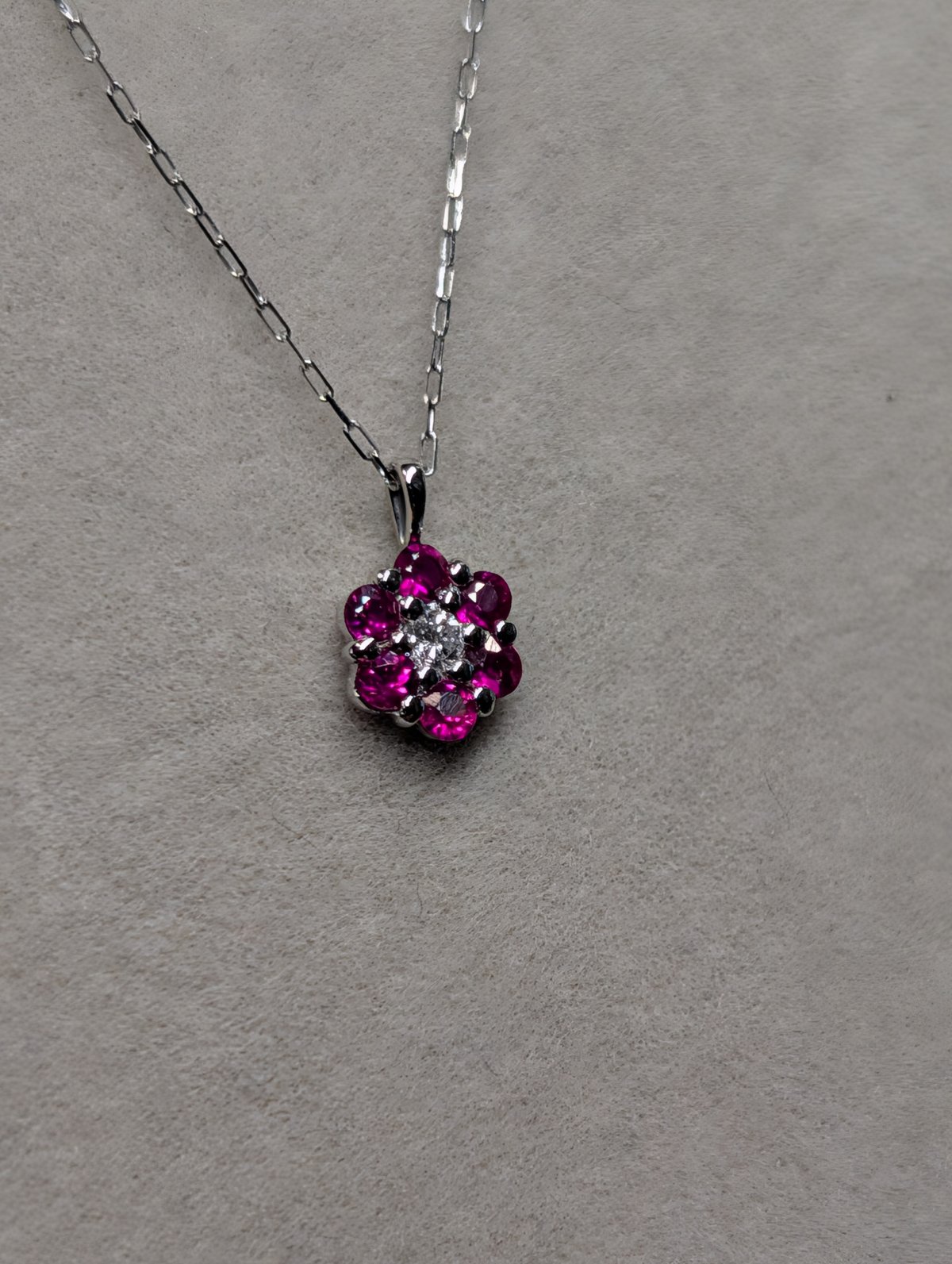 メーカー協賛セール】PT900/850 ルビー 0.12ct ダイヤモンド 0.01ct フ