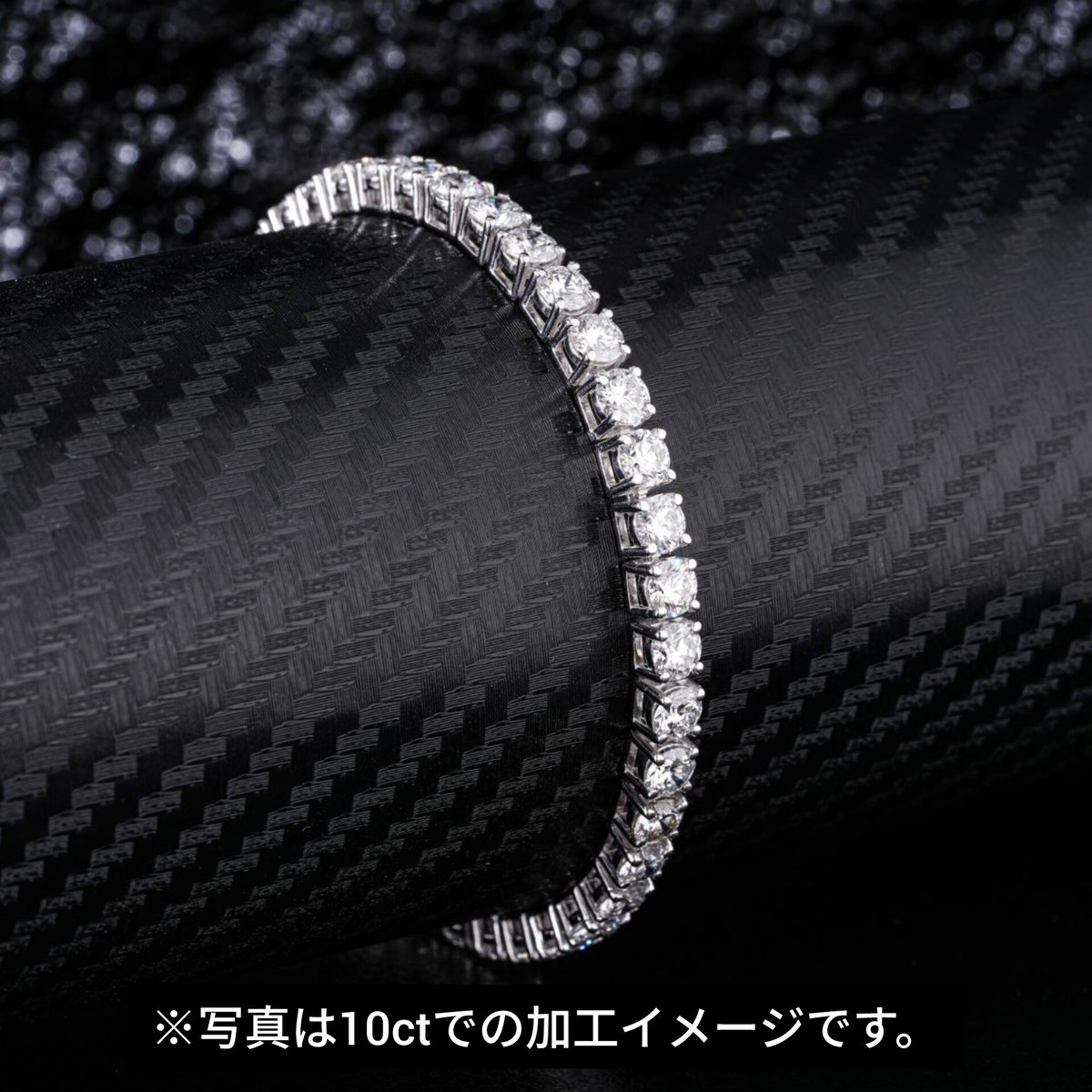 K18WGブレスレット　1ctダイヤ ダイヤモンド テニスブレスレット – K18WG / YG / PG、1.0ct