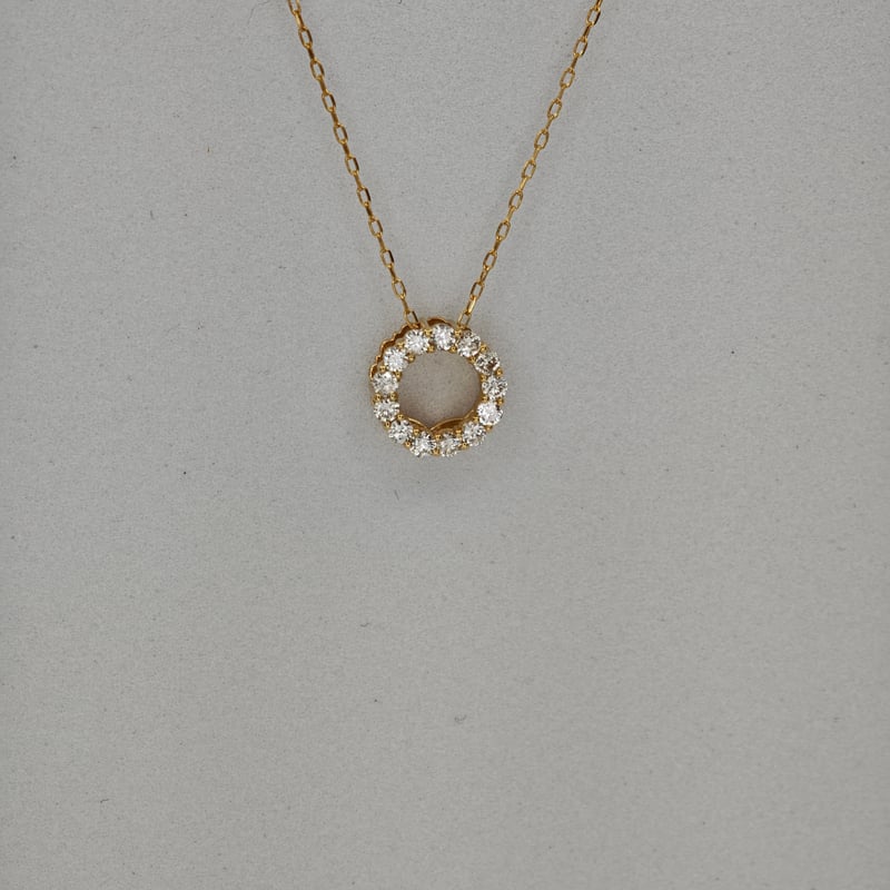 K18ダイヤモンド 0.20ct ペンダント ネックレス 40cmチェーン付 used
