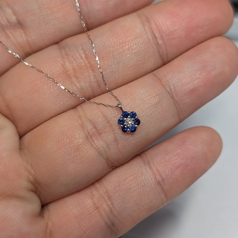 ダイヤモンドさま専用(^^) メーカー協賛セール】PT900/850 サファイア 0.18ct ダイヤモンド 0.01ct