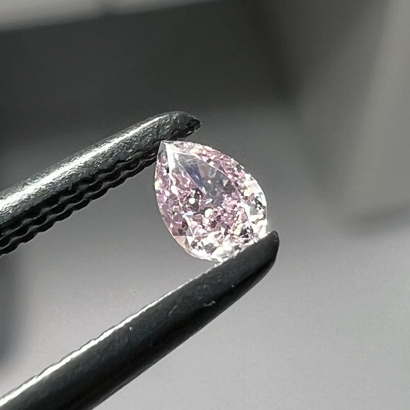 CGLソ】FANCY PURPLISH PINK 0.089ct SI-2 3.24×2.2