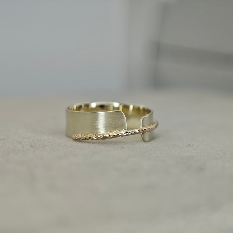 GLORY DESIGN】K10YG/WGコンビ リング サンプルサイズ12号 | 鈴木屋