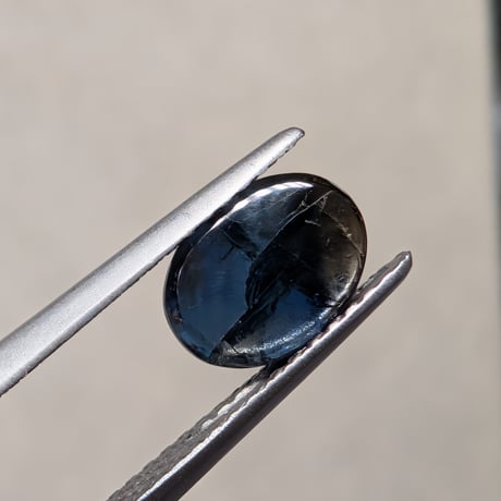 【GIA鑑別書】非加熱 ゴールド シーン サファイア 1.81ct 8.03×5.93×3.00mm オーバル カボション カット ルース