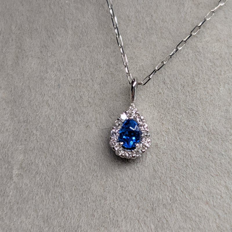 PT950/PT850 アウイナイト 0.04ct ダイヤモンド 0.03ct しずく ミニミ