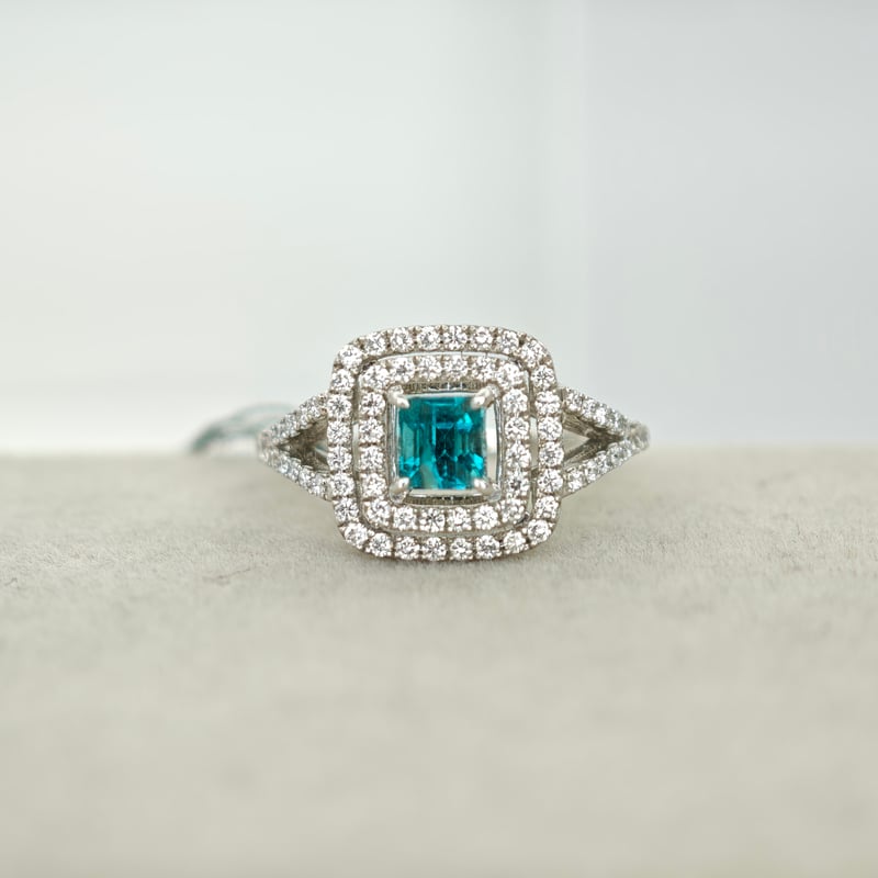 PT900 グランディディエライト 0.52ct ダイヤモンド 0.45ct リング 12