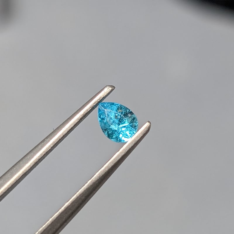 パライバ トルマリン 0.22ct 4.42×3.38mm ペアシェイプ ルース