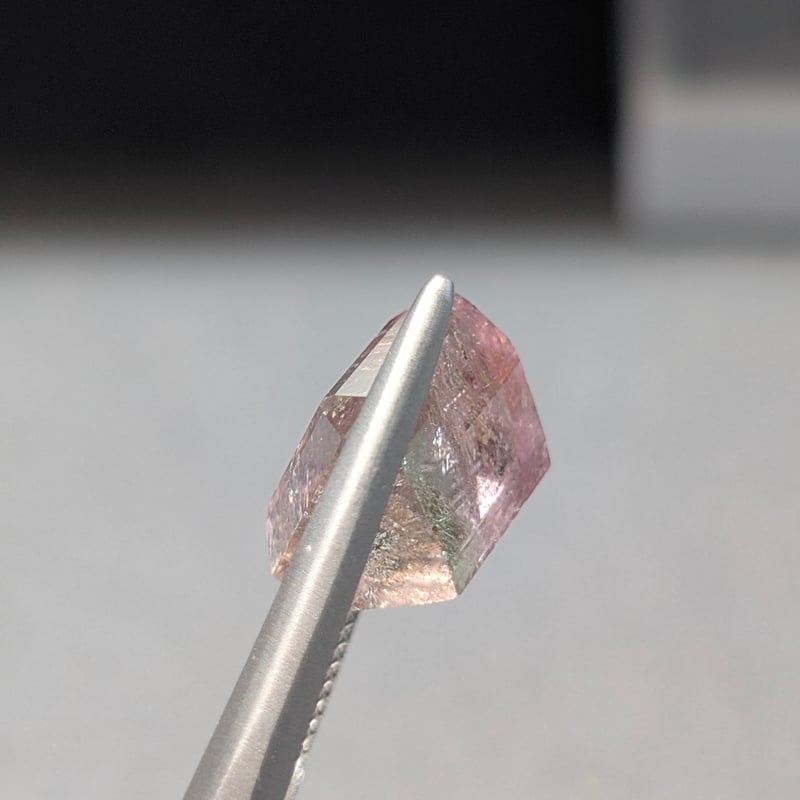 はっち◆バイカラートルマリンブレスレット✧14kgf バイカラー トルマリン 9.08ct 11.01×10.61mm オクタゴンカット