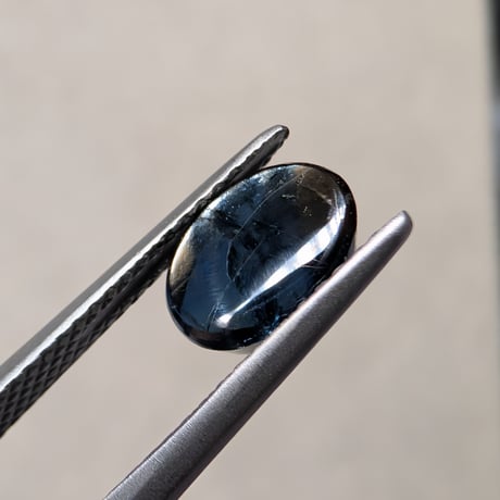 【GIA鑑別書】非加熱 ゴールド シーン サファイア 1.81ct 8.03×5.93×3.00mm オーバル カボション カット ルース