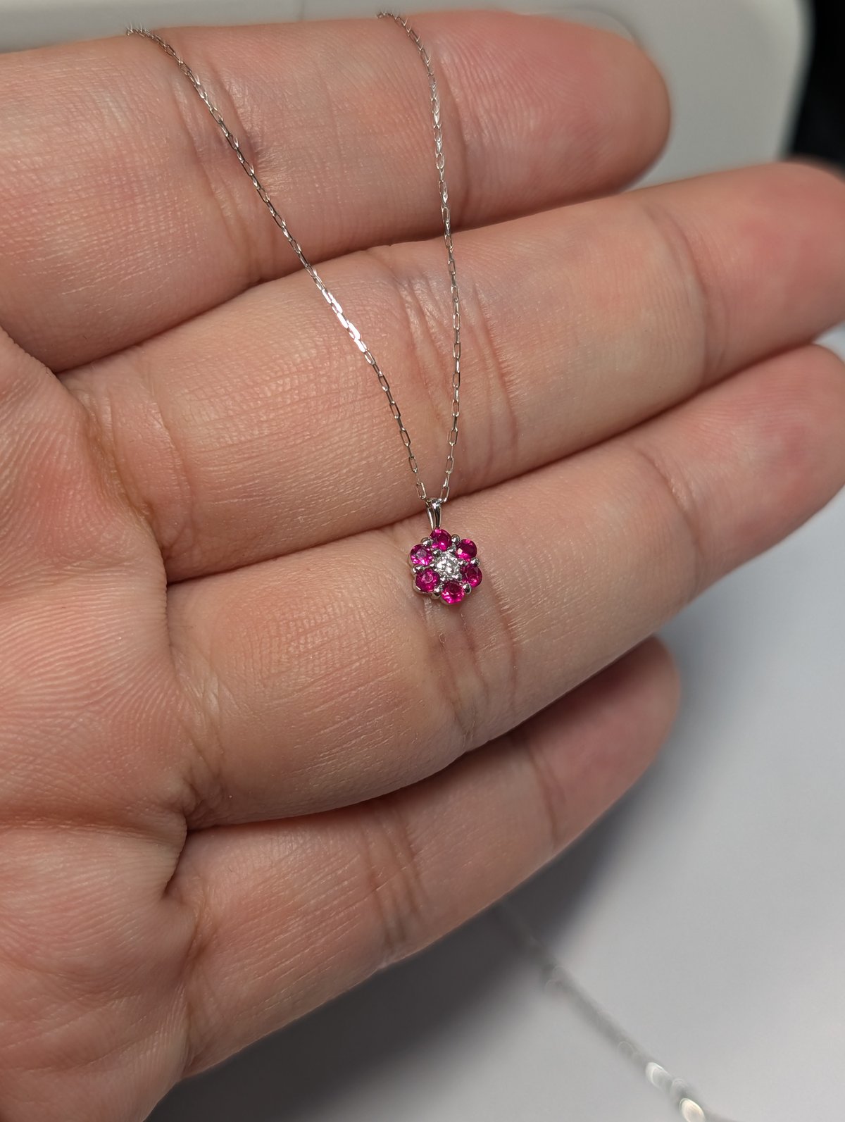 メーカー協賛セール】PT900/850 ルビー 0.12ct ダイヤモンド 0.01ct フ