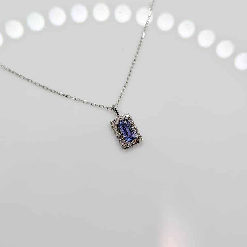 Xmas特価品】PT900/850 タンザナイト 0.1ct ダイヤモンド 0.05ct 4