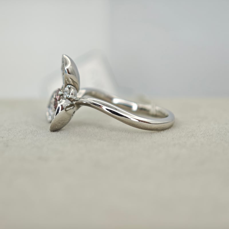 PT900 ピンクダイヤモンド 0.09ct ダイヤモンド 0.65ct リング 11.5号