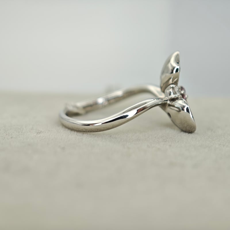 PT900 ピンクダイヤモンド 0.09ct ダイヤモンド 0.65ct リング 11.5号