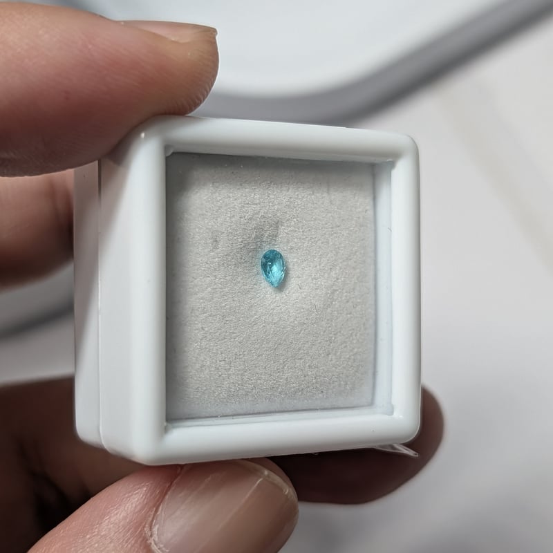 パライバトルマリン メレ ペアシェイプカット セット ５ピース まとめ買いセット パライバトルマリン 0.087ct 3.48×2.52mm ペアシェイプ カット ルース |