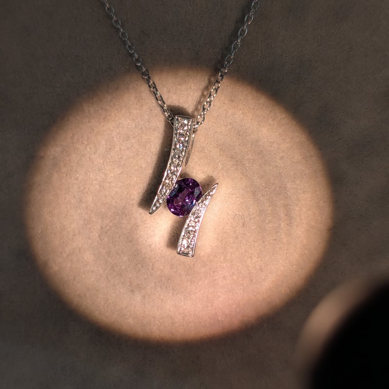 高品質】【リピート不可】PT900/850 アレキサンドライト 0.286ct