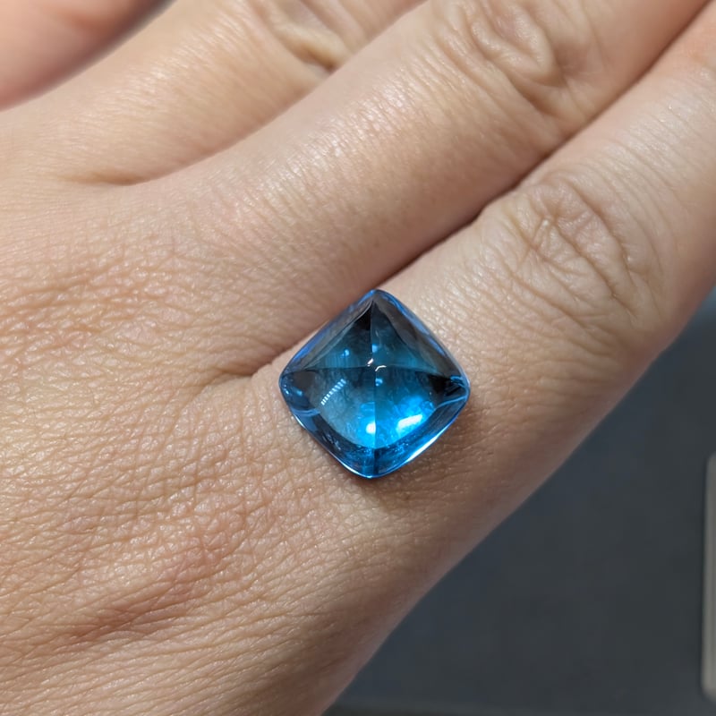 ブルートパーズルース　オーバルコンケーブカットのチャーム他　14kgf 楽天市場】コンケーブカット（種類（宝石）トパーズ）の通販