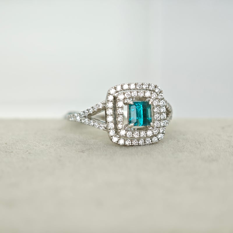 PT900 グランディディエライト 0.52ct ダイヤモンド 0.45ct リング 12