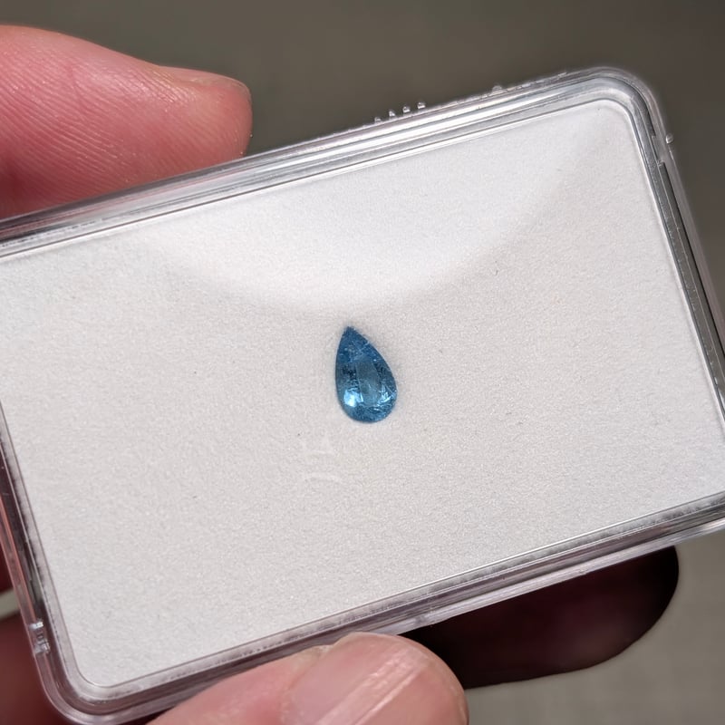 GIA 非加熱 パライバトルマリン ブラジル産 0.53ct 7.50×4.56mm
