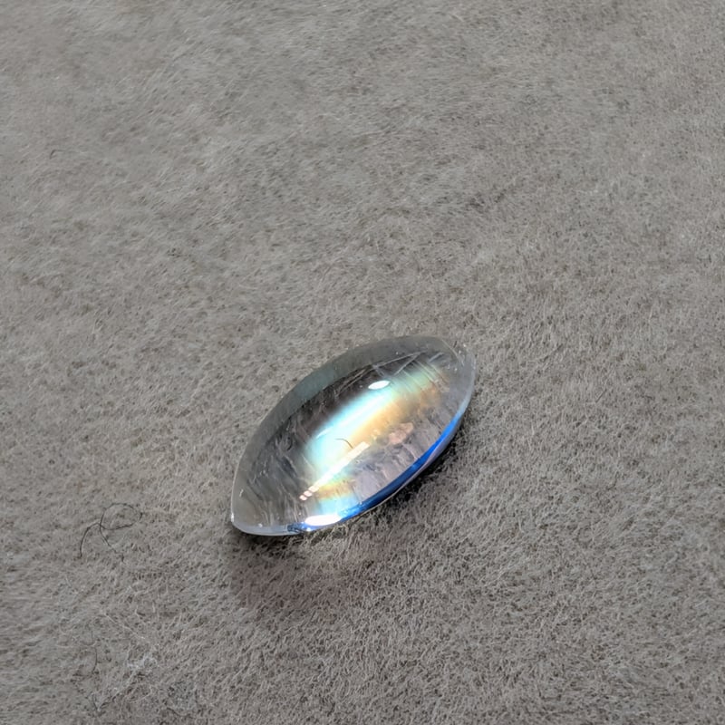 高品質　ラブラドライト　カボション　ルース ラブラドライト 0.57ct 7.98×3.95mm マーキス カボション カット