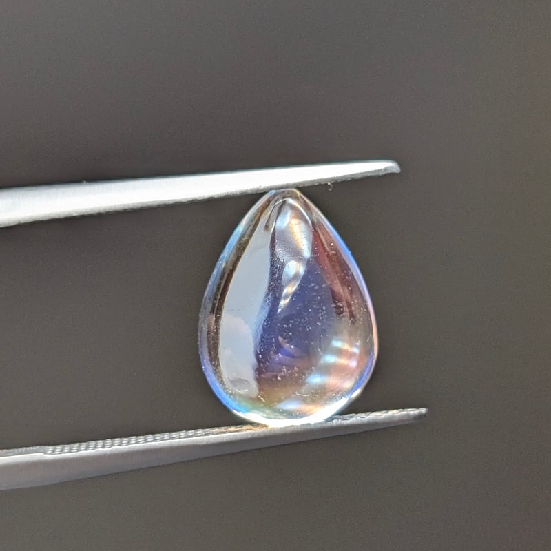 極上品質】 ラブラドライト 4.14ct 12.48×9.32mm ペアシェイプ