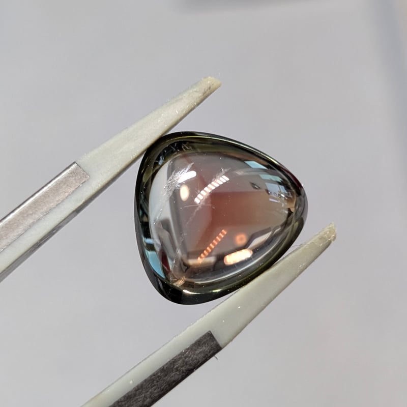 トルマリン ダブルカボション カット 7.11ct マロン ルース
