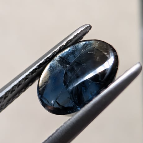 【GIA鑑別書】非加熱 ゴールド シーン サファイア 1.81ct 8.03×5.93×3.00mm オーバル カボション カット ルース
