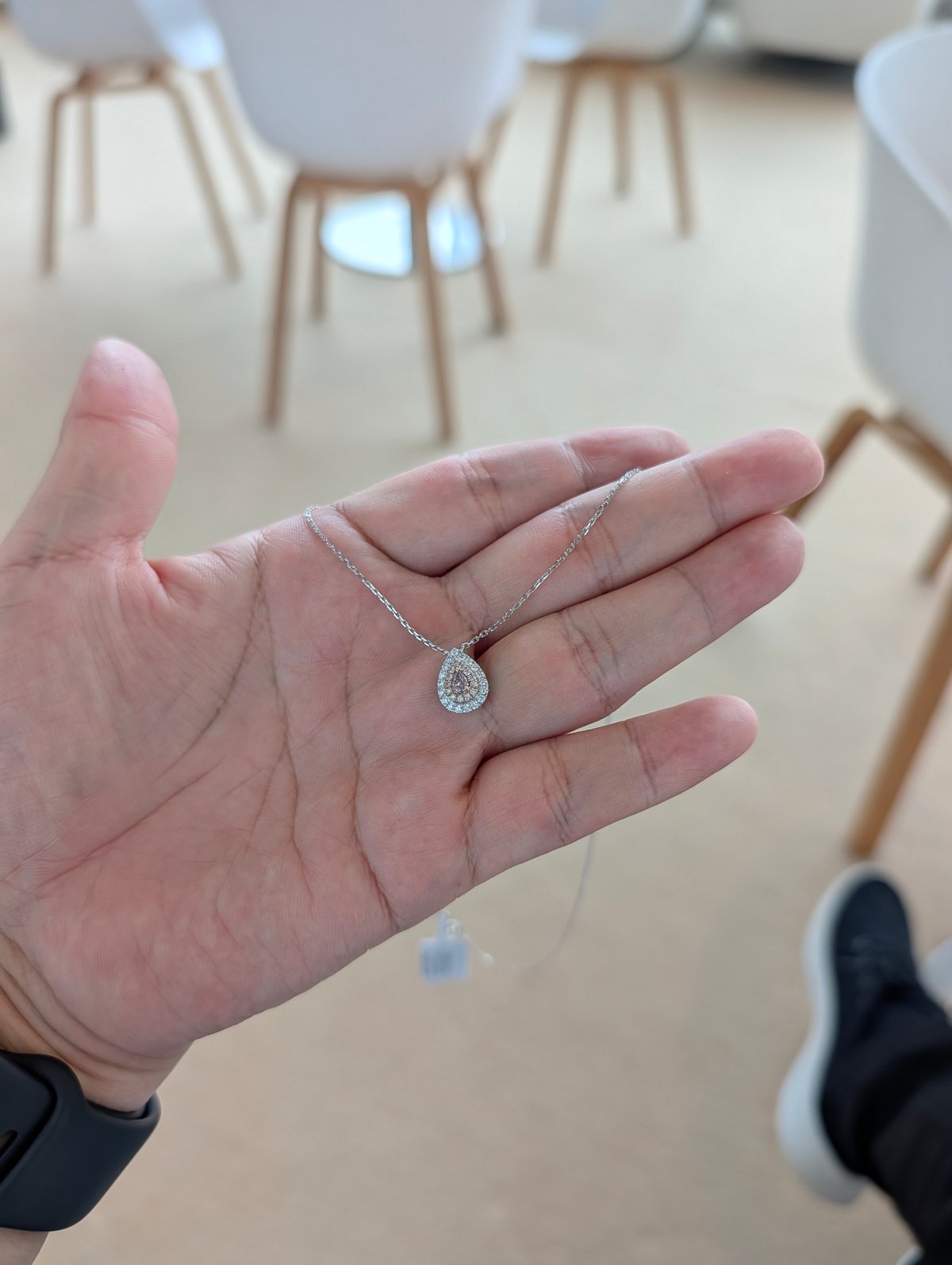 K18WG/K18PG ピンクダイヤモンド 0.14ct PD 0.08ct D 0.19ct