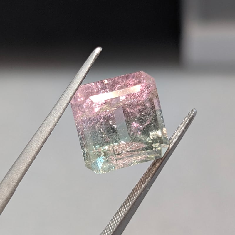 バイカラートルマリン バイカラー トルマリン 9.08ct 11.01×10.61mm オクタゴンカット ルース